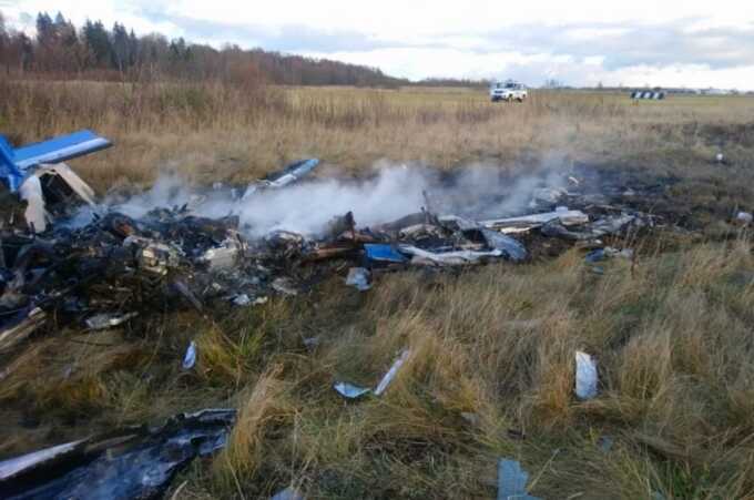 В Подмосковье установили личности погибших в тренировочном самолёте